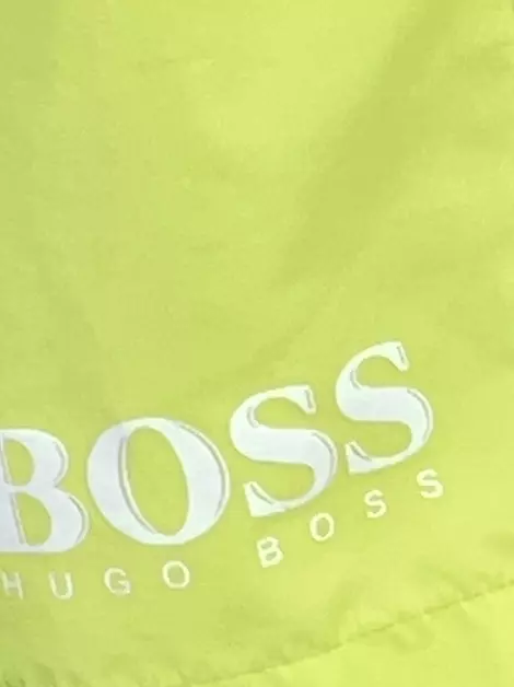 Shorts Hugo Boss Lobster Amarelo Neon