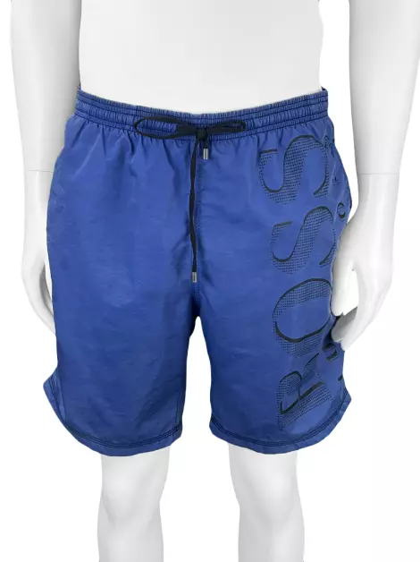Shorts Hugo Boss Tecido Azul