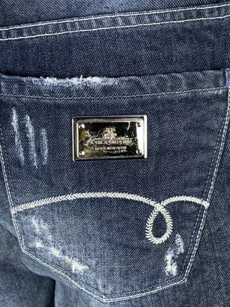 Shorts John John Destroyed Azul
