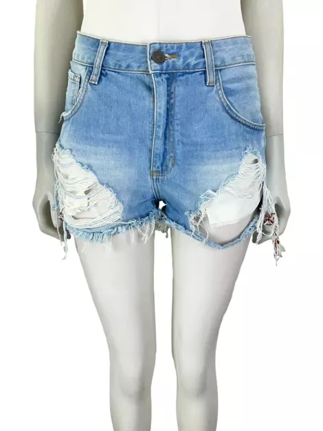 Shorts John John Jeans Azul