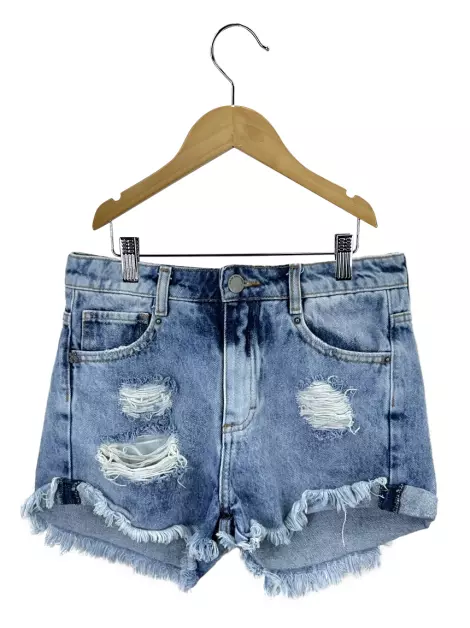 Shorts John John Jeans Destroyed Azul