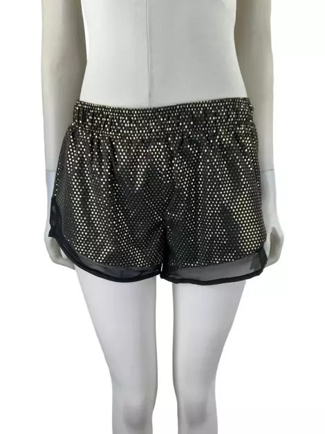 Shorts Lolitta + Lauf Sports Poá Preto