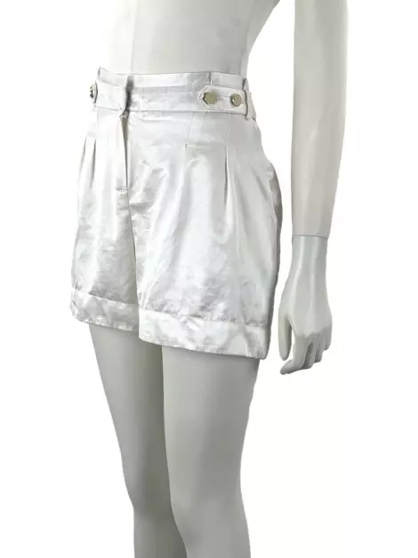 Shorts Maria Filó Acinturado Off White