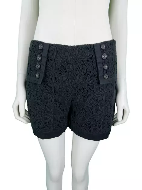 Shorts Maria Garcia Renda Preto