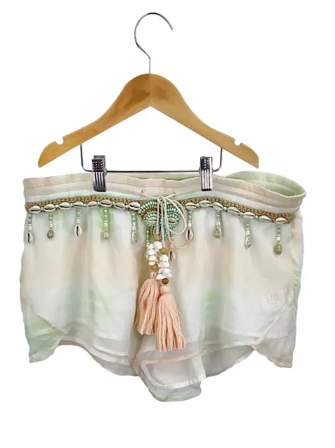 Shorts Mariana Penteado Bordado Multicolor
