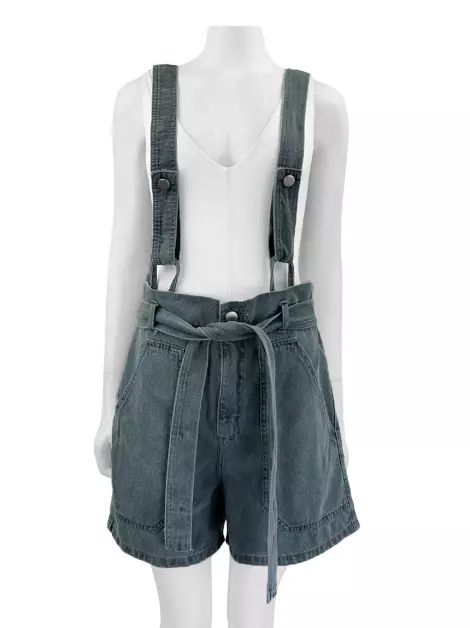 Shorts Mariana Penteado Jeans Cinza