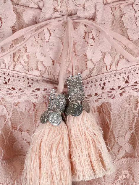 Shorts Mariana Penteado Renda Rosa