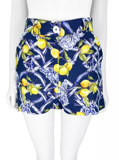 Shorts Mariana Penteado Tecido Estampado