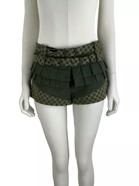 Shorts Raia De Goeye Tecido Verde