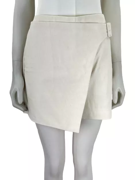 Shorts Saia Egrey Tecido Off-White