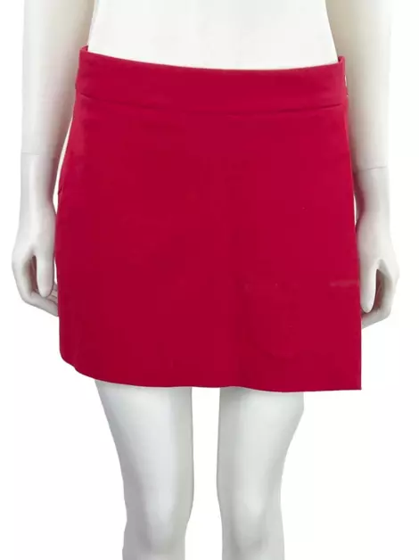 Shorts Saia Giuliana Romanno Tecido Vermelho