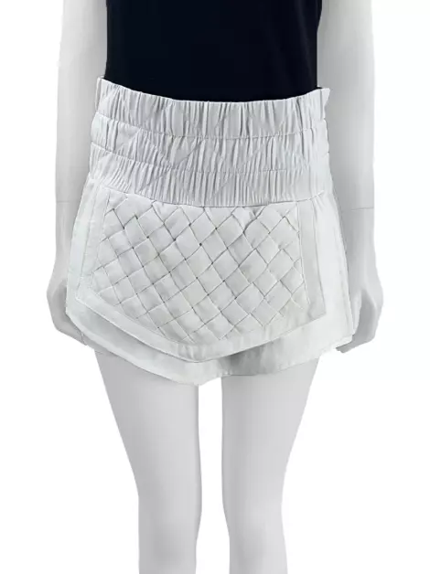 Shorts Saia Sophia Hegg Curto Branco