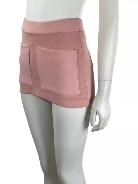 Shorts Saia Teti Gio Texturizado Rosa