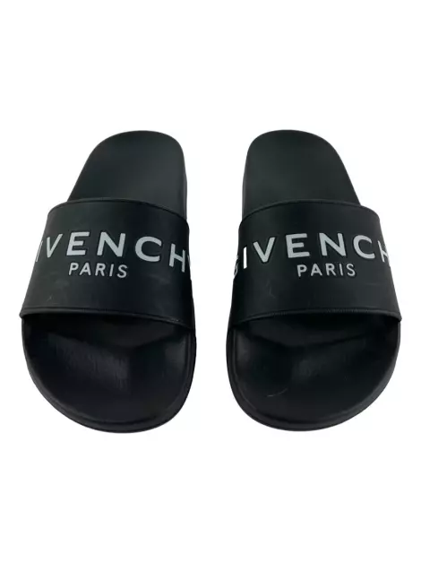 Slide Givenchy Rubber Logo Pool Preto