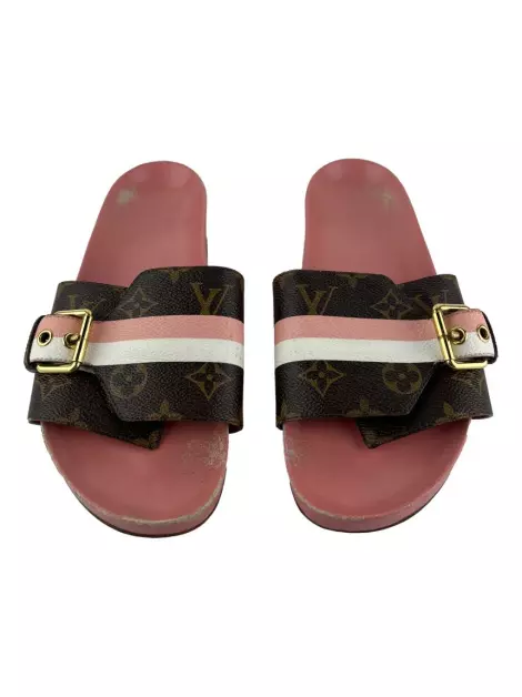 Slide Louis Vuitton Bom Dia Rosa