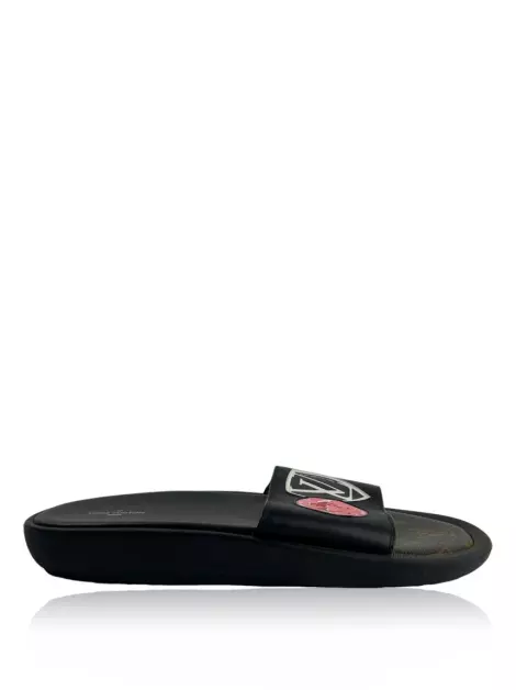 Slide Louis Vuitton Sunbath Patchwork Preta