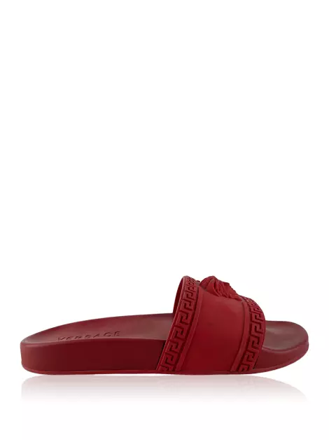 Slide Versace Rubber Medusa Vermelho