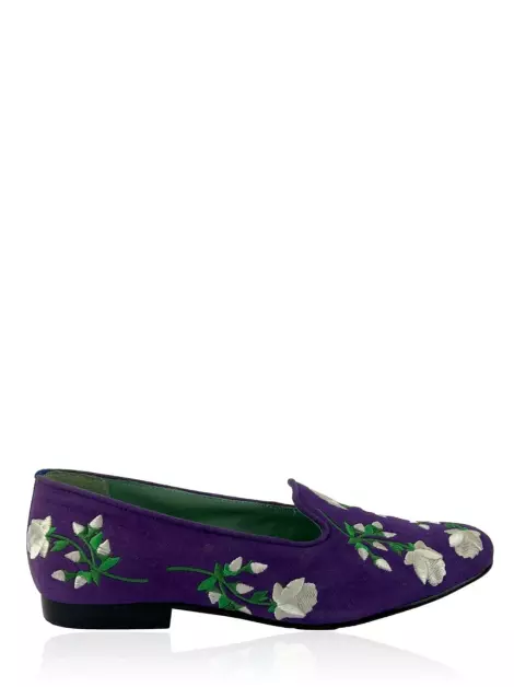 Slipper Blue Bird Bordado Roxo