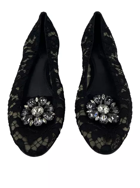 Slipper Dolce & Gabbana Taormina Preto