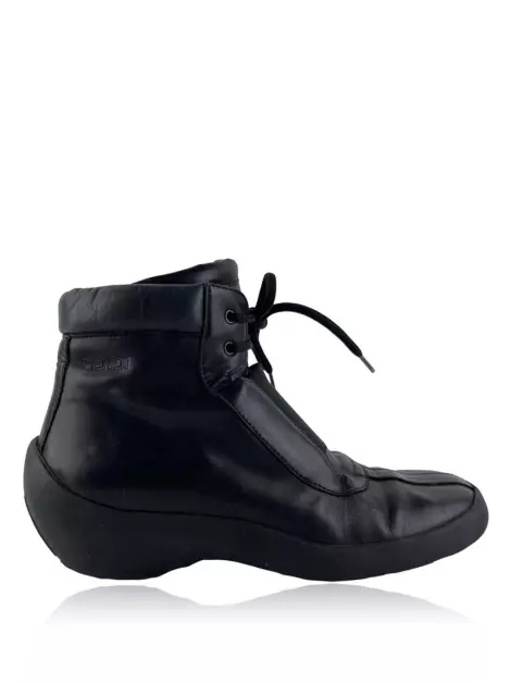Sneaker Fendi Couro Preto