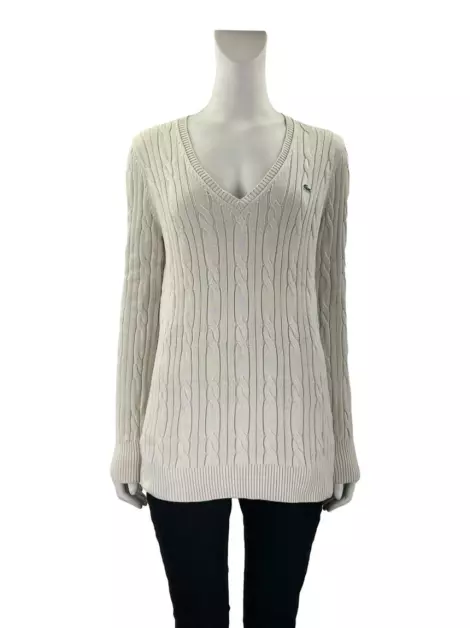 Suéter Lacoste Tricot Off-White