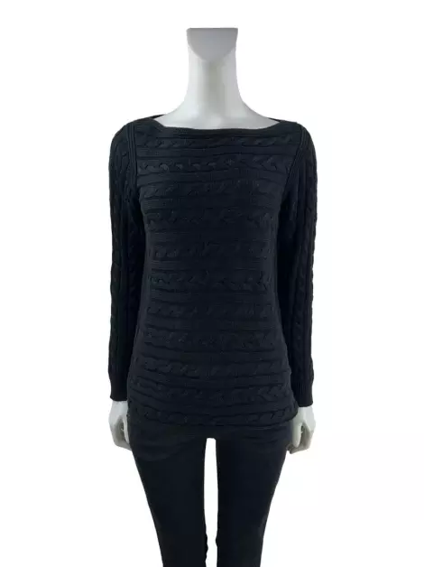 Suéter Lauren Ralph Lauren Tricô Preto