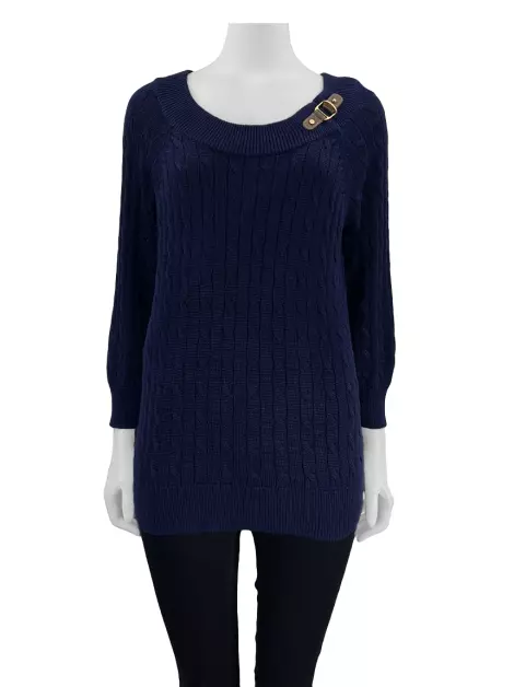 Suéter Lauren Ralph Lauren Tricot Azul