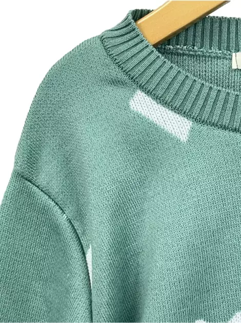 Suéter Le Lis Blanc Estampado Verde