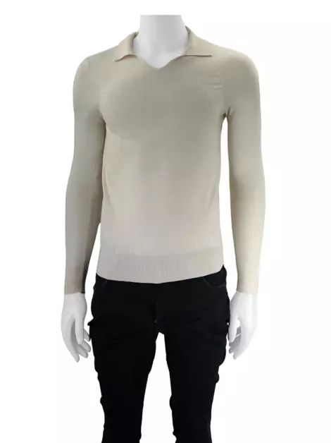 Suéter Loro Piana Lã Off White