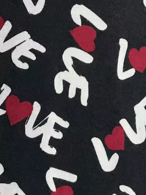 Suéter Love Moschino Tecido Estampado