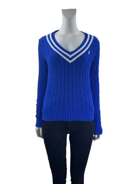 Suéter Ralph Lauren Tricot Azul