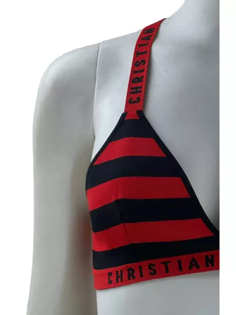 Sutiã Christian Dior Listras Bicolor