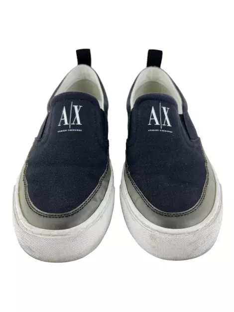 Tênis Armani Exchange Slip On Azul Marinho