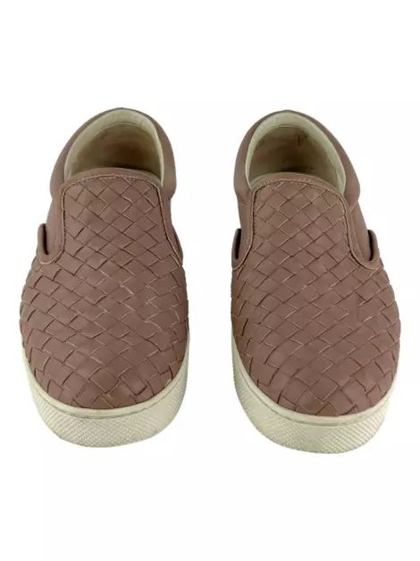 Tênis Bottega Veneta Intrecciato Lilás