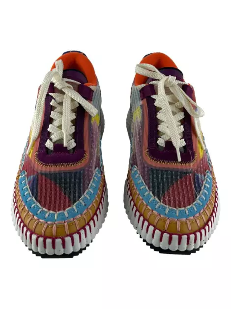 Tênis Chloé Nama Knit Sock Colorido