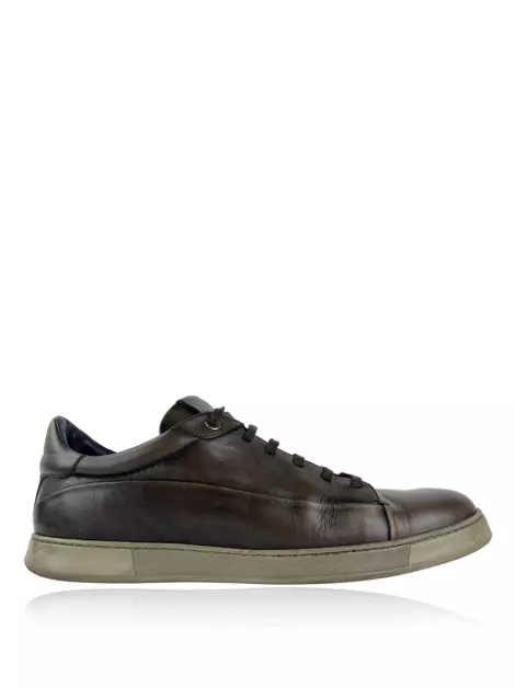 Tênis Ermenegildo Zegna Couro Marrom
