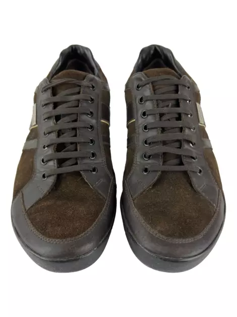 Tênis Ermenegildo Zegna Suede Marrom
