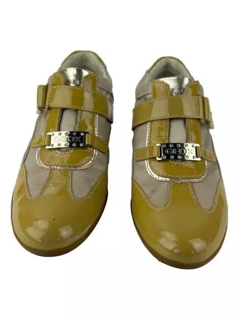 Tênis Geox Verniz Amarelo