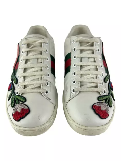 Tênis Gucci Ace Floral Branco