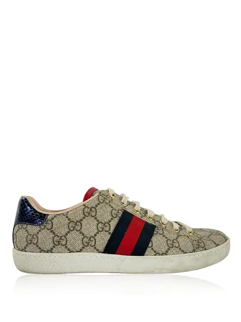 Tênis Gucci Ace GG Supreme Monograma