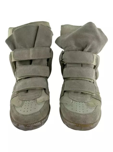 Tênis Isabel Marant Bekett Suede Areia