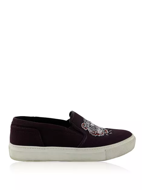 Tênis Kenzo Slip On Tiger Vinho