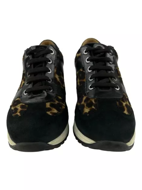 Tênis Longchamp Pony Hair Leopard