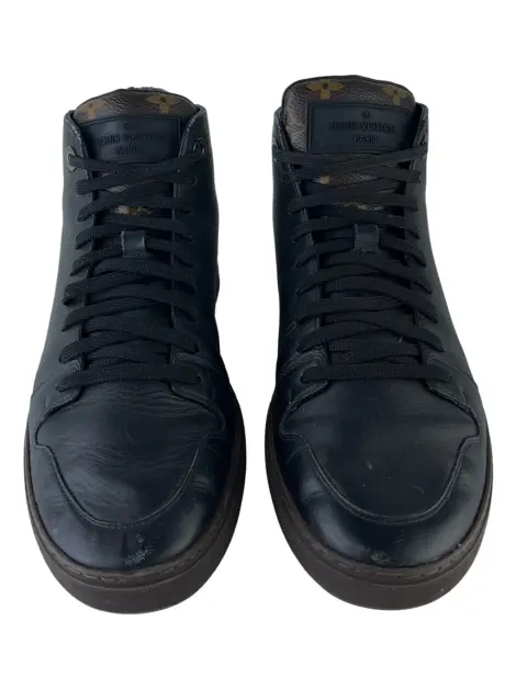 Tênis Louis Vuitton Calfskin Monogram Line-Up pRETO