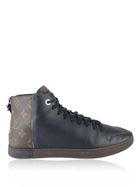 Tênis Louis Vuitton Calfskin Monogram Line-Up pRETO