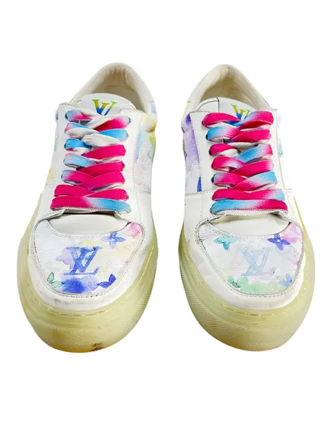 Tênis Louis Vuitton Ollie Richelieu Monogram Watercolor