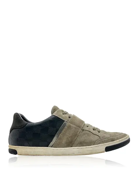 Tênis Louis Vuitton Suede Cinza