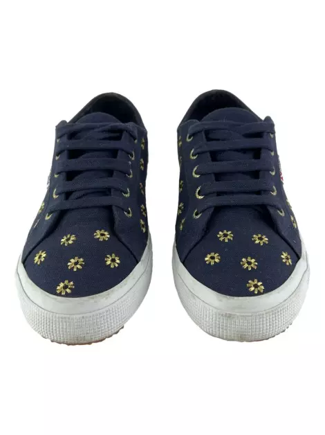 Tênis Superga Bordado Azul