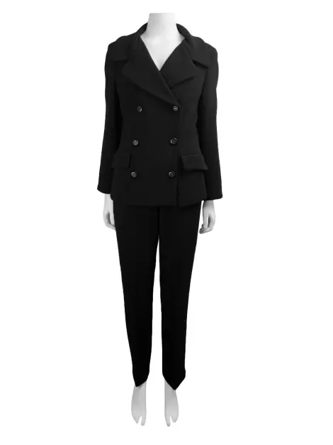Terno Dolce & Gabbana Texturizado Preto
