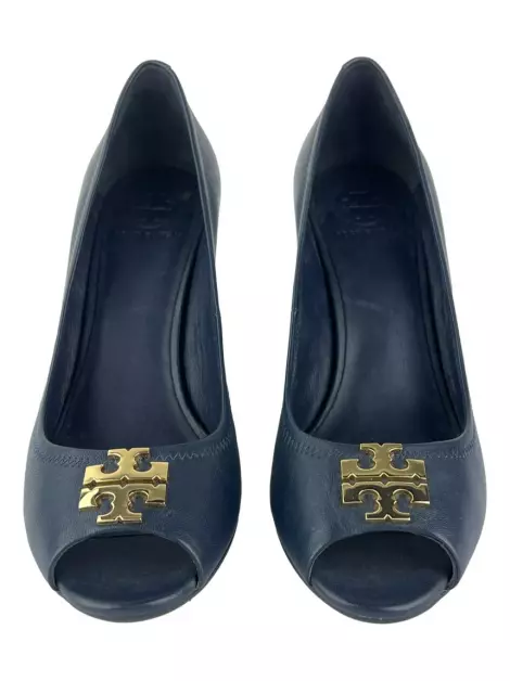 Tory Burch Couro Azul